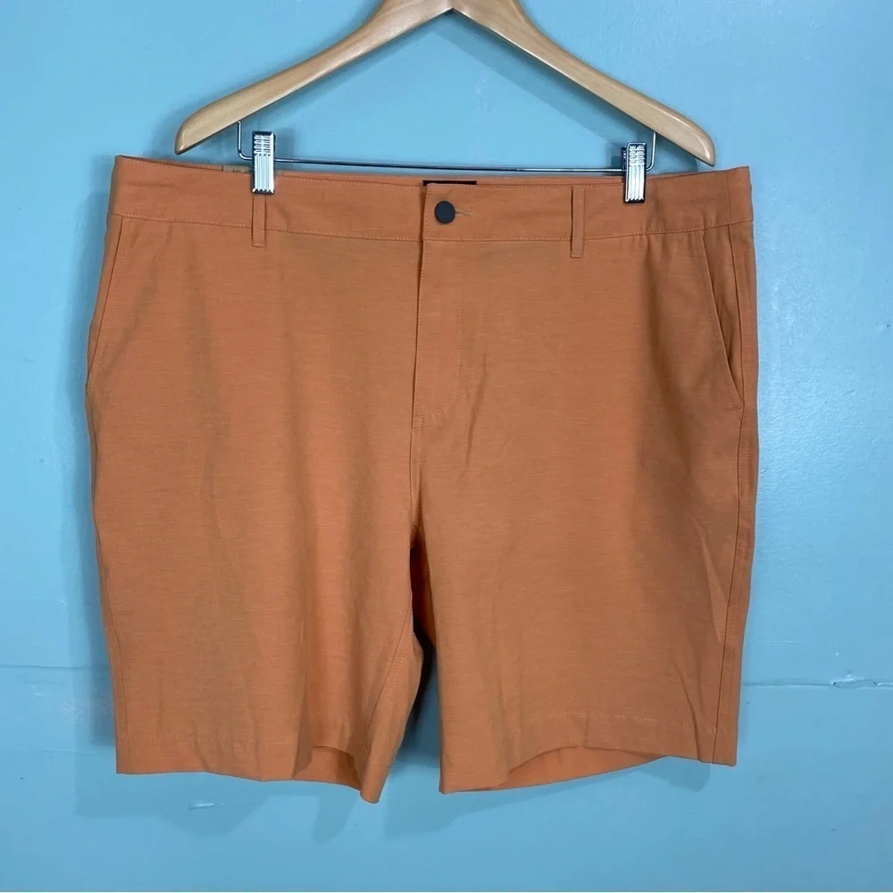 Faherty MSC0012 Mens Belt Loop All‎ Day & Trade Short Orange Sz 40 NWOT